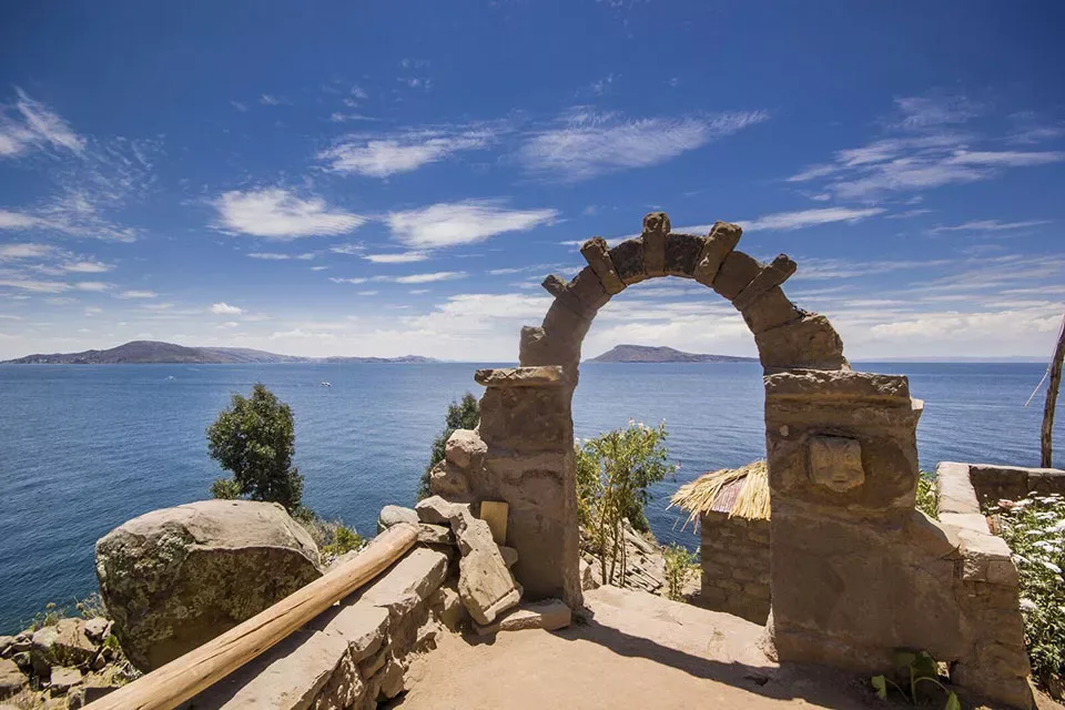 Arch at Taquille Island in Peru - Sacred Tour of Peru | Sacred Mystical Journeys