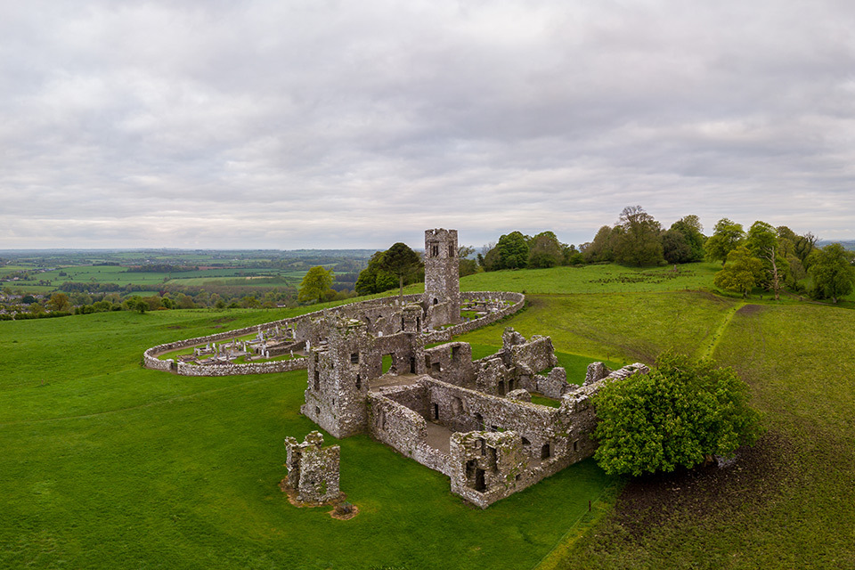 Hill of Slane Temple of the Boyne Valley in Ireland