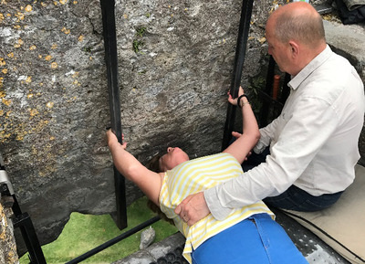 Kissing the Blarney Stone at Blarney Castle S