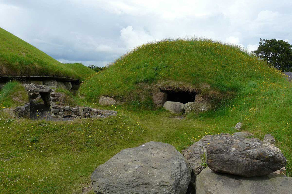 Knowth Temple of the Boyne Valley in Ireland