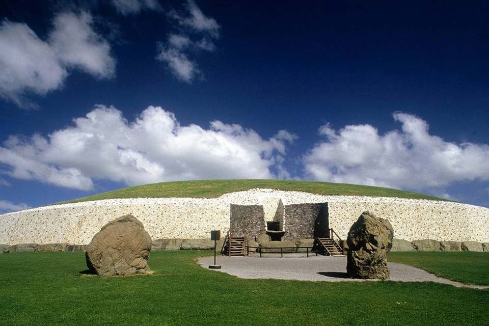 Newgrange Temple of the Boyne Valley in Ireland