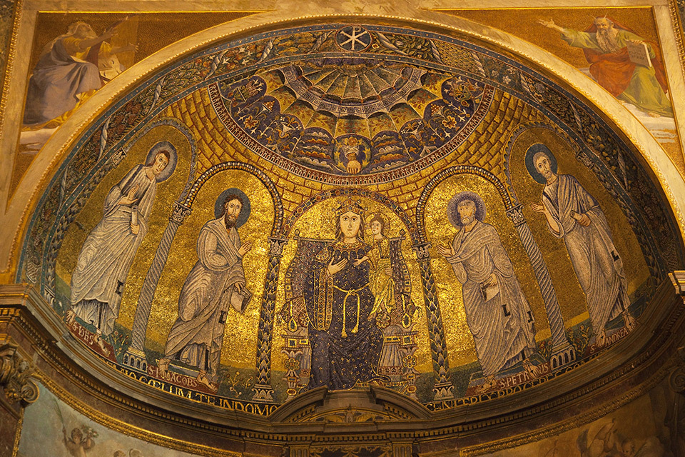 Santa Francesca Romana Forum in Rome Italy